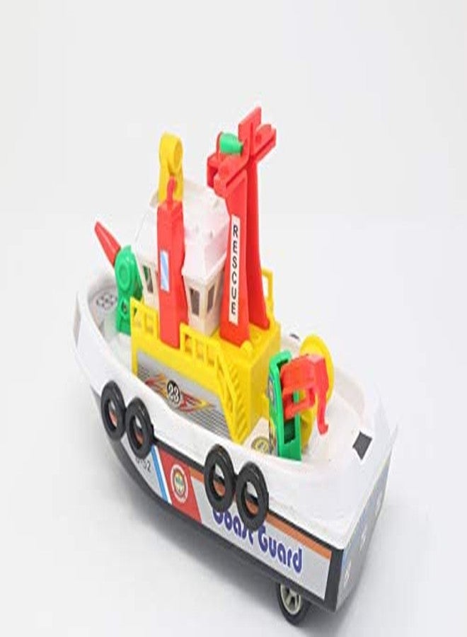 Shinsei City Harbour Boat Ship Maintenance Free Pullback Spring Action Race Toy Gift for Boys 3+ Years. Strong ABS Plastic, NO Sharp Edges, BIS Certified. Pack of 1, Color Yellow - Image 5